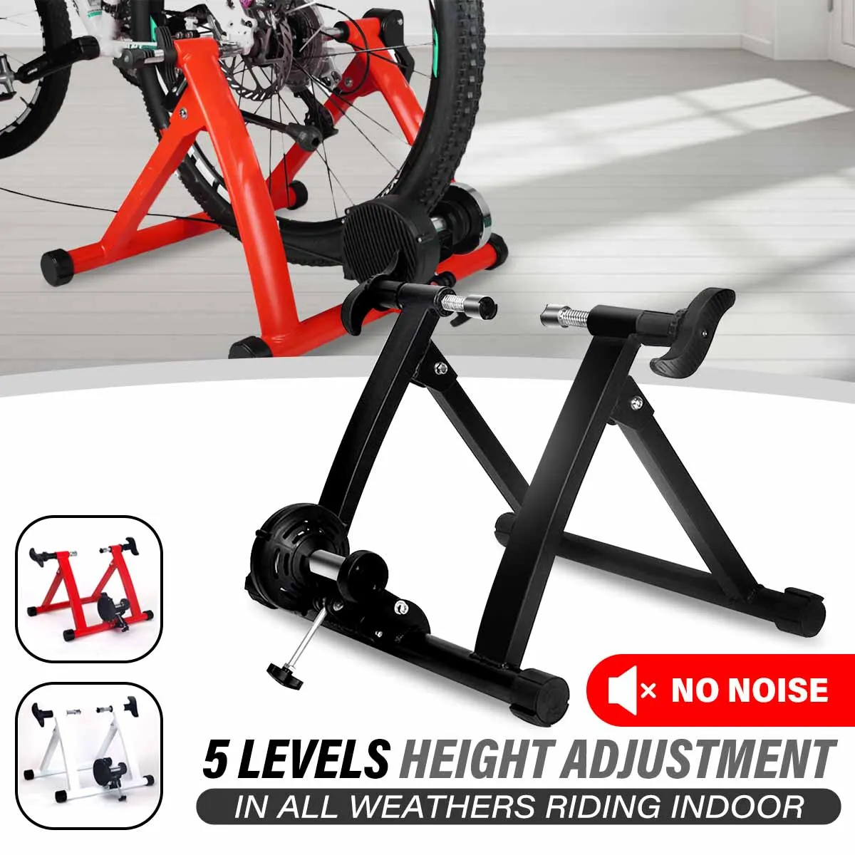 5 Level Resistance Magnetic Indoor Trainer Bike Exercise Station Stand Bicycle 