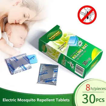 

30pcs/Set Electric Mosquito Repellent Coil Replacement For Electric Mosquito Lamp Non Toxic Anti Mosquito Pest Repeller Tablet
