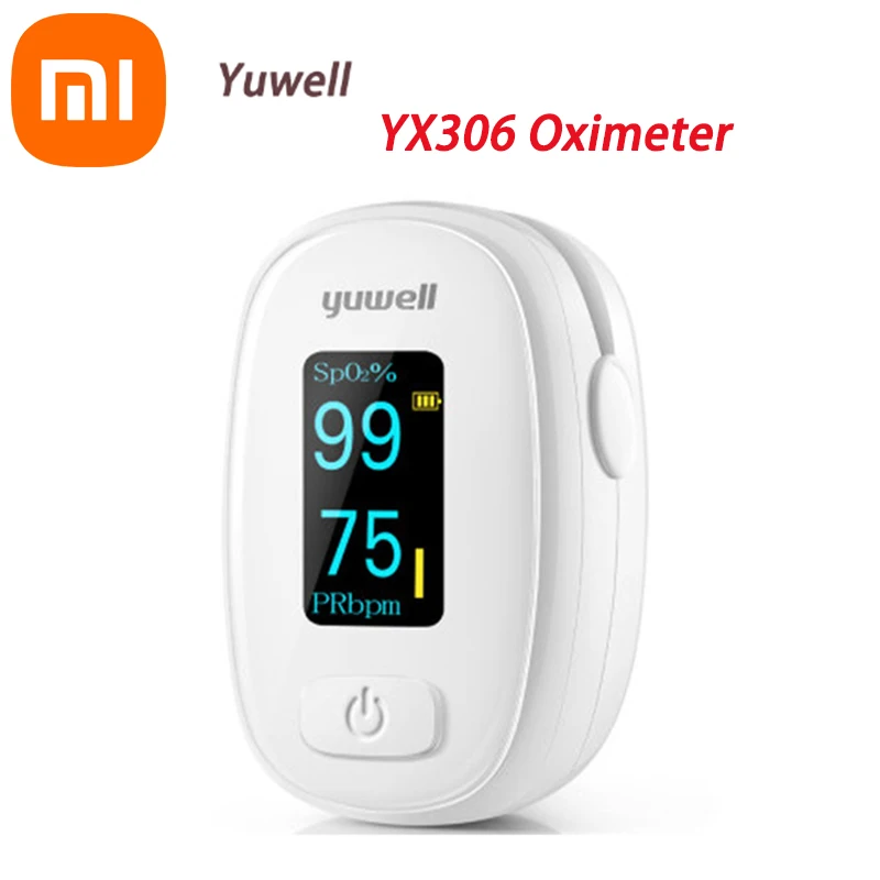 Оригинальный Пульсоксиметр на палец Xiaomi YX306 OLED экран Yuwell монитор пульса |