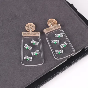 

Women Drop Dangle Earrings Weird Big Long Transparent Bottle Punk серьгиc сережки Earings Pendients Kolczyki ピアス Fashion Jewelry