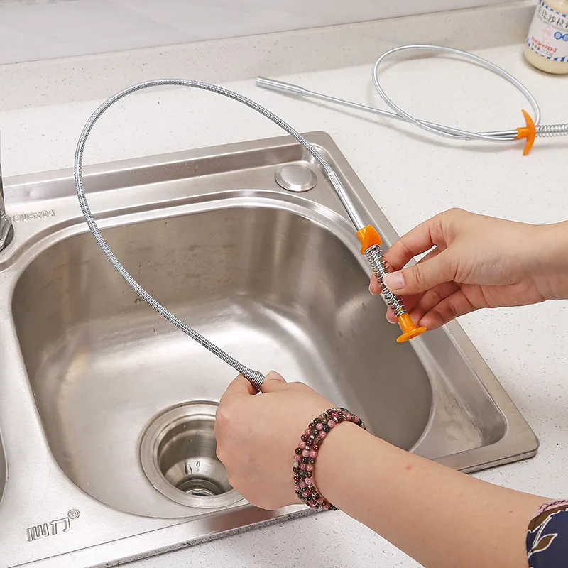 

Hand Bend Pressure Sewer Clamp Equipment Garbage Sewer Dredging Handle Hair Cleaning Tool Drainage Sewer Dredging Pipe Hook