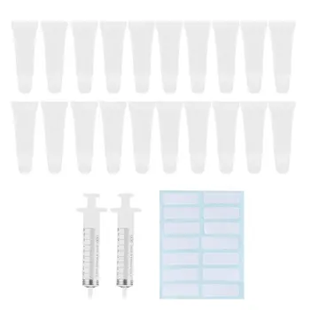 

1 Set of 36Pcs Lip Gloss Tube 10ml Clear Empty Lip Balm Container Squeeze Tube