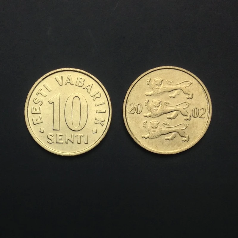 Монета 10 Cent 2002100% натуральная монета Коллекция редких монет Unc|Безвалютные монеты|