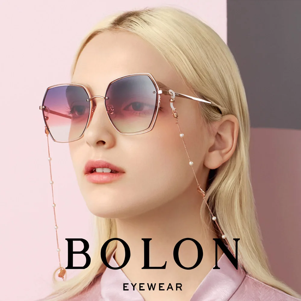 BOLON occhiali da sole oversize polarizzati a colori sfumati per donna  UV400 occhiali da sole stile maschile grigio nero rosa donna BL7055 -  AliExpress Apparel Accessories