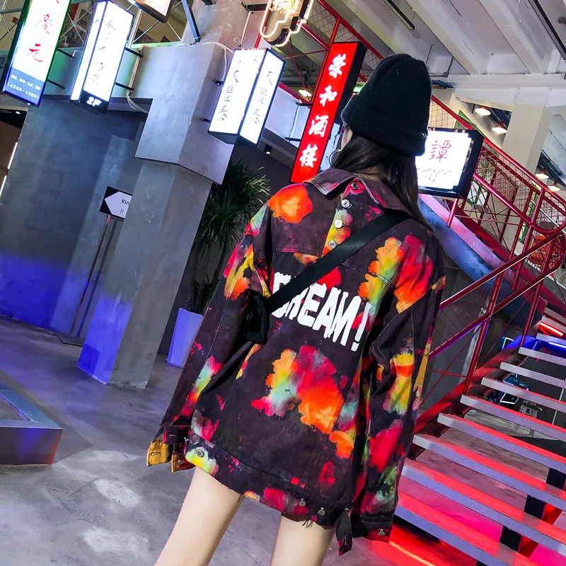 Женская джинсовая куртка с длинным рукавом, розовая ковбойская куртка ...