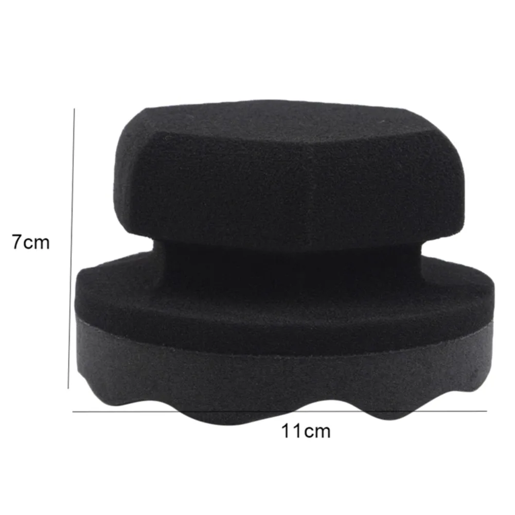 Polishing Pad Tire Contour Dressing Applicator Pads Gloss Shine Color Polishing Sponge Detail Cleaning car seat leather cleaner