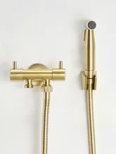 

Women's Washer Stainless Steel Wire Drawing Gold Toilet Cleaning With Spray Gun Mop Balcony Multifunctional Splash Proof Faucet