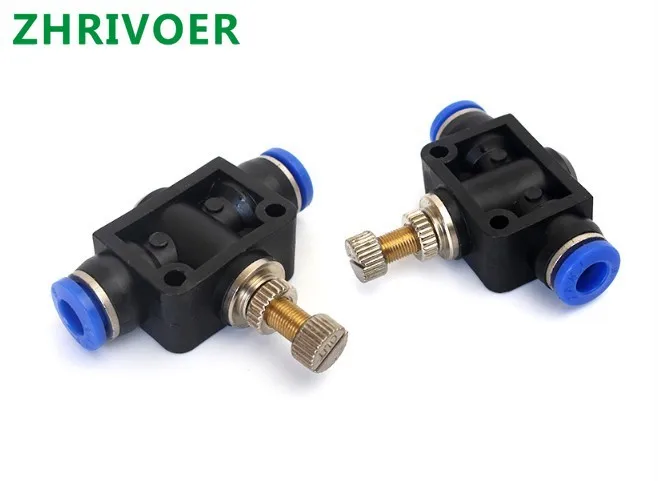 

Air Flow Speed Control Valve Tube Water Hose Pneumatic Push In Fittings Throttle Valve SA 4-12mm