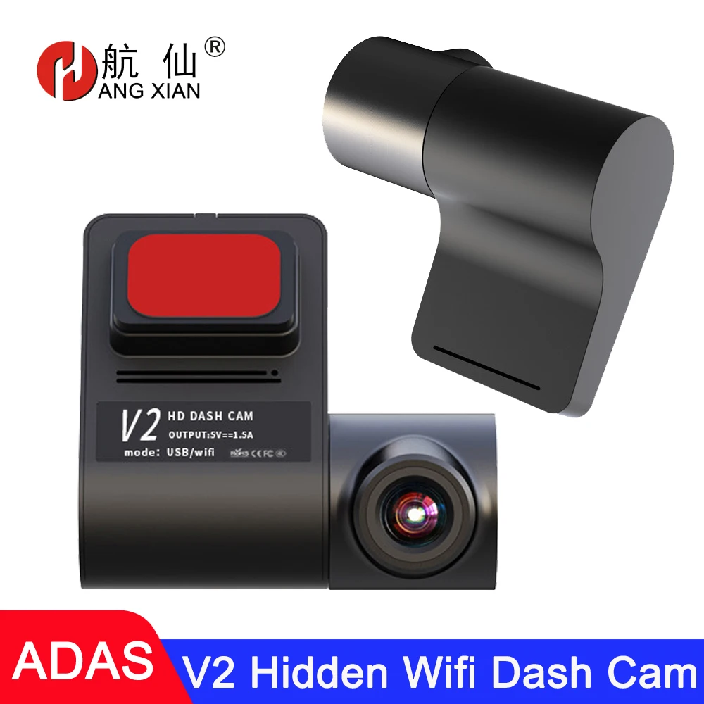 USB Hidden Car DVR Video Recorder 720P WIFI Connect Dash Cam Loop Recording G-Sensor ADAS Registrar Dashcam car cameras dvr | Автомобили и