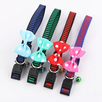 

wholesale 100packs bulky Cat Collar Dog Collar Adjustable Kitten Collar with Bell Kitten Cat Dog and Other Small Pets