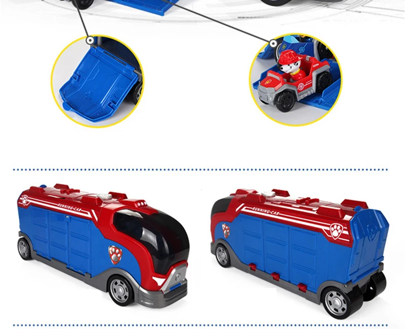 Paw Patrol Juguete мобильный спасательный автобус собака Patrulla Canina Аниме фигурки автомобиль ABS фигурка детские игрушки для детей Подарки