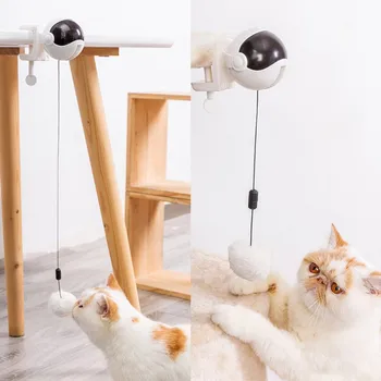 

Automatic Cat Teaser Toy Interactive Electric Funny Cat Training Puzzler Lifting Flutter Rotating Ball
