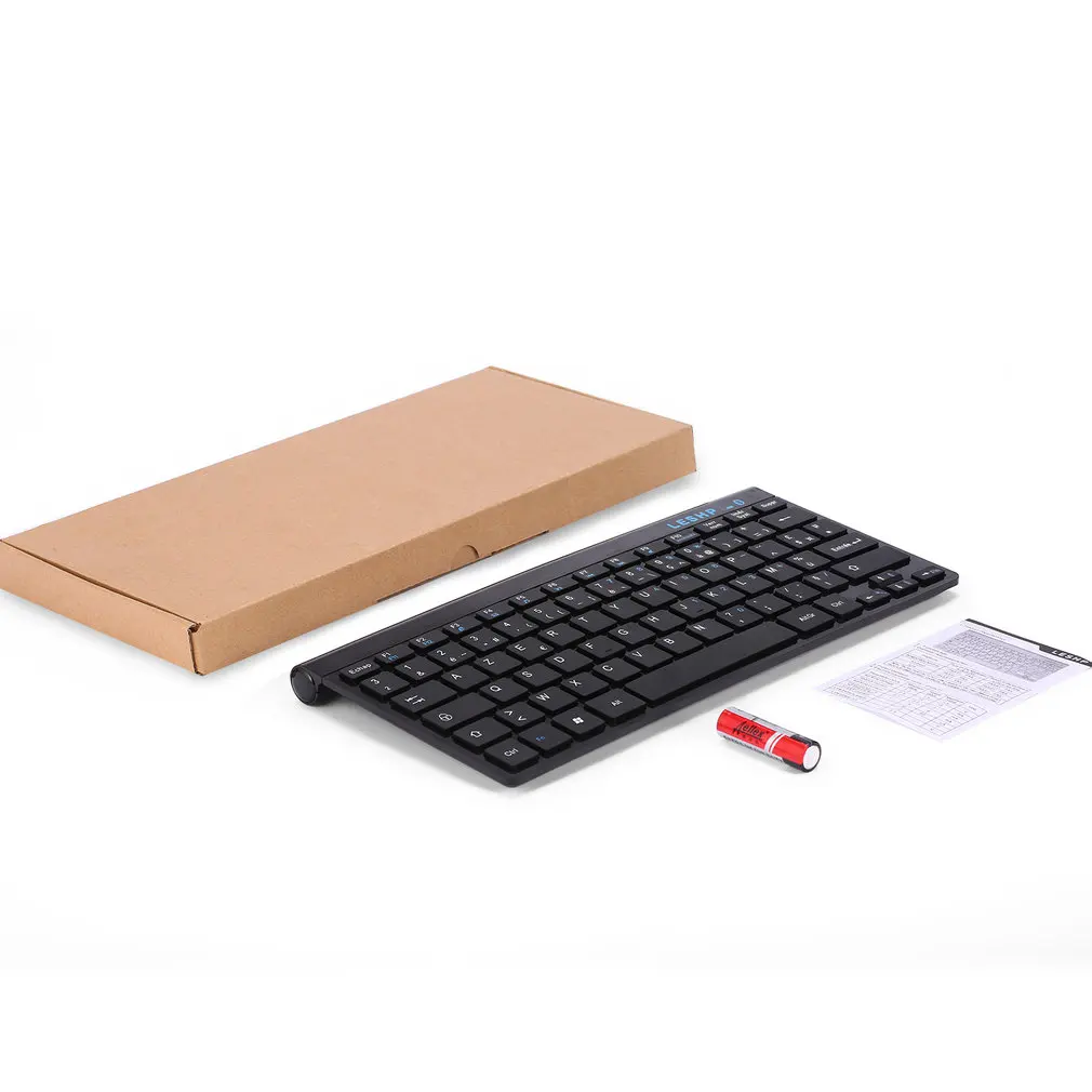 

LESHP Universal Compact Durable Slim Portable Wireless 3.0 Keyboard With Built in Rechargeable Battery