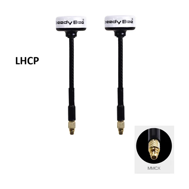 Новое поступление 2 шт. скоростная Bee 5,8 ГГц FPV антенна 2.0Dbi RHCP LHCP SMA/RP-SMA/UFL/MMCX для FPV гоночный Дрон мультиротор - Цвет: 2PSC LHCP-MMCX