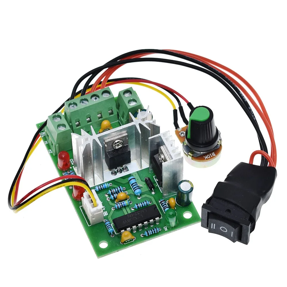 10V 12V 24V 36V PWM DC controller with Positive inversion switch PWM DC controller for DC motor speed controller 150W