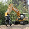 HUINA 571 2.4G RC Alloy Ball Grabber Truck 1/14 16CH RTR 680 Rotation Movable Stick Boom Claw LED Light Engineering Car Kids Toy 4