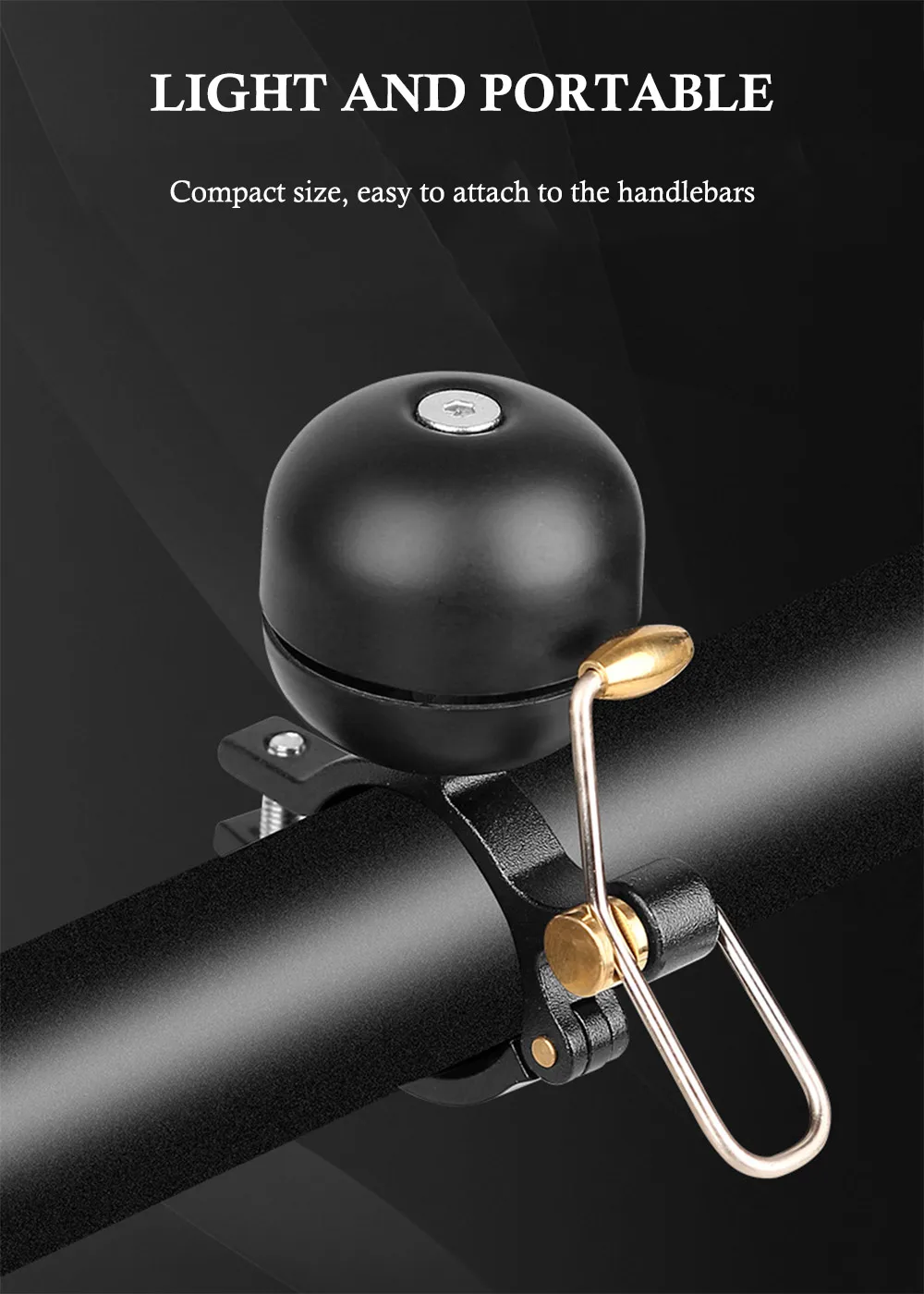 Sonnette de vélo, avec taquet à ressort | Manufactum