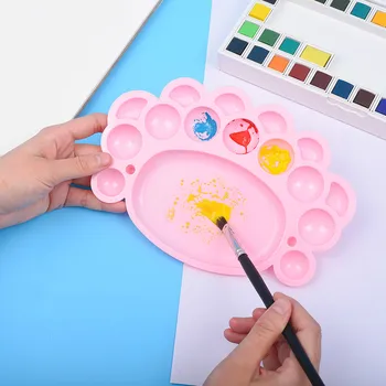 

Marie's Kids Watercolor Palette Kawaii Acuarelas Oil Paint Palette Profesionales Gouache Paint Palette Empty Paleta Art Supplies