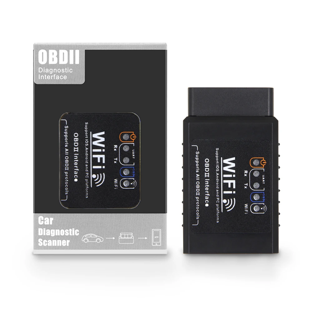 Для Android/IOS ELM 327 V1.5 wifi OBD2 сканер ELM327 V1.5 wifi OBD Автомобильный диагностический инструмент Wi-Fi OBDII считыватель кодов Easydiag