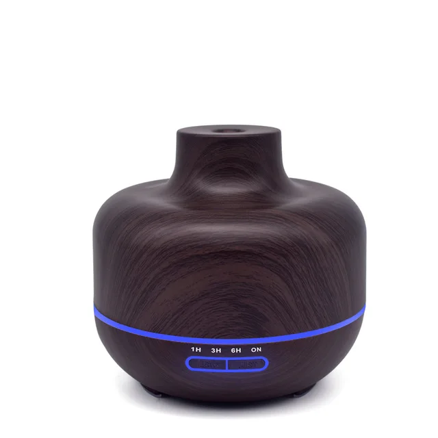 

400ML Aroma Essential Oil Diffuser Wood Grain Ultrasonic Humidifier Aromatherapy Cool Mist Maker for Office Home