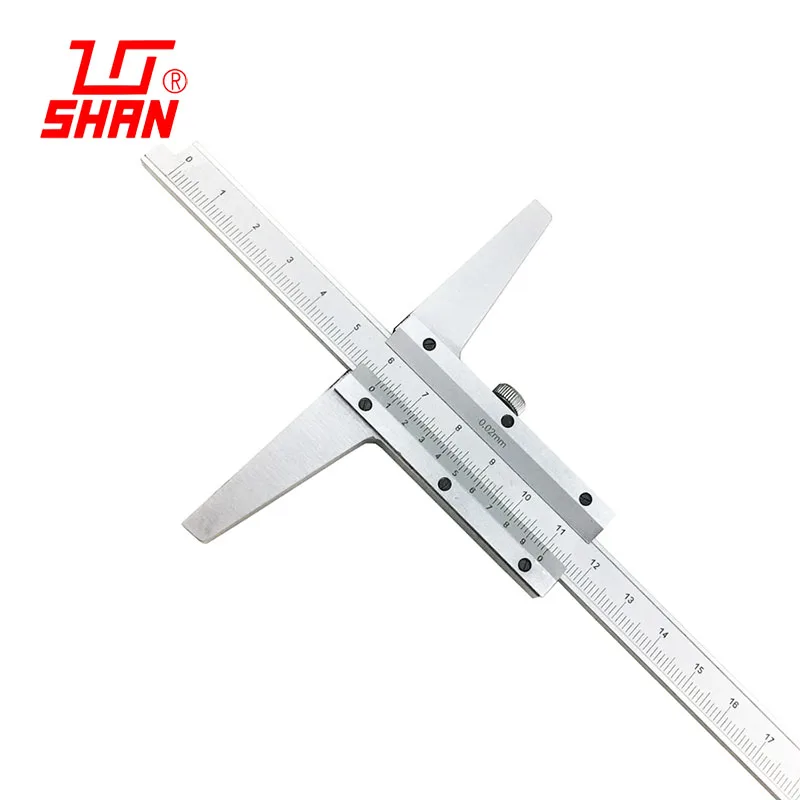 Глубокий штангенциркуль 0-200 мм Высокая точность 0,02 мм разрешение нержавеющая сталь глубиномер измеритель глубины измерительный инструмент