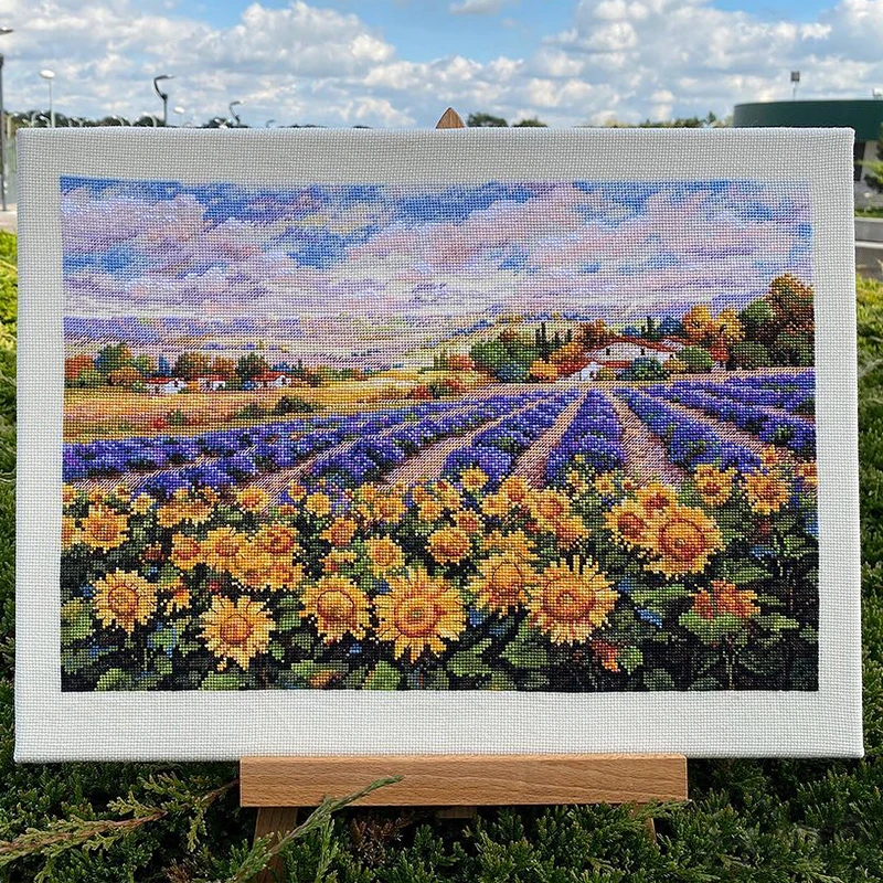 Sea of Flowers Cross Stitch Patterns Kits Unprinted Canvas 11 14CT Embroidery Paintings DIY Handmade Needlework Craft Home Decor cross stitch kit,cross stitch tools