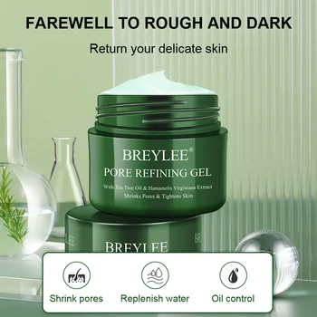 

BREYLEE Pore Refining Gel Shrink Pores Cream Serum Moisturizing Firming Dry Skin Care Anti Aging Oil Control Facial Essence 40g