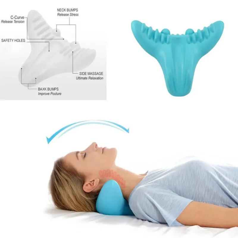 

Hot Neck & Shoulder Relaxer Neck Pain Relief Massage Pillow Portable tension release Neck Support Pillow