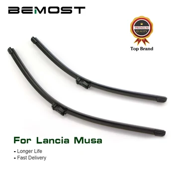 

BEMOST Car Windscreen Wiper Blades Natural Rubber For Lancia Musa 23"+15",Fit Push Button Arm 2007 2008 2009 2010 2011 2012 2013