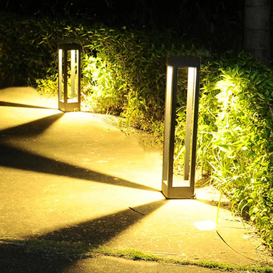 Thrisdar 40/60 см современный открытый садовый светильник двор виллы парковый пейзаж световой столб Водонепроницаемый полюс газон световой столб
