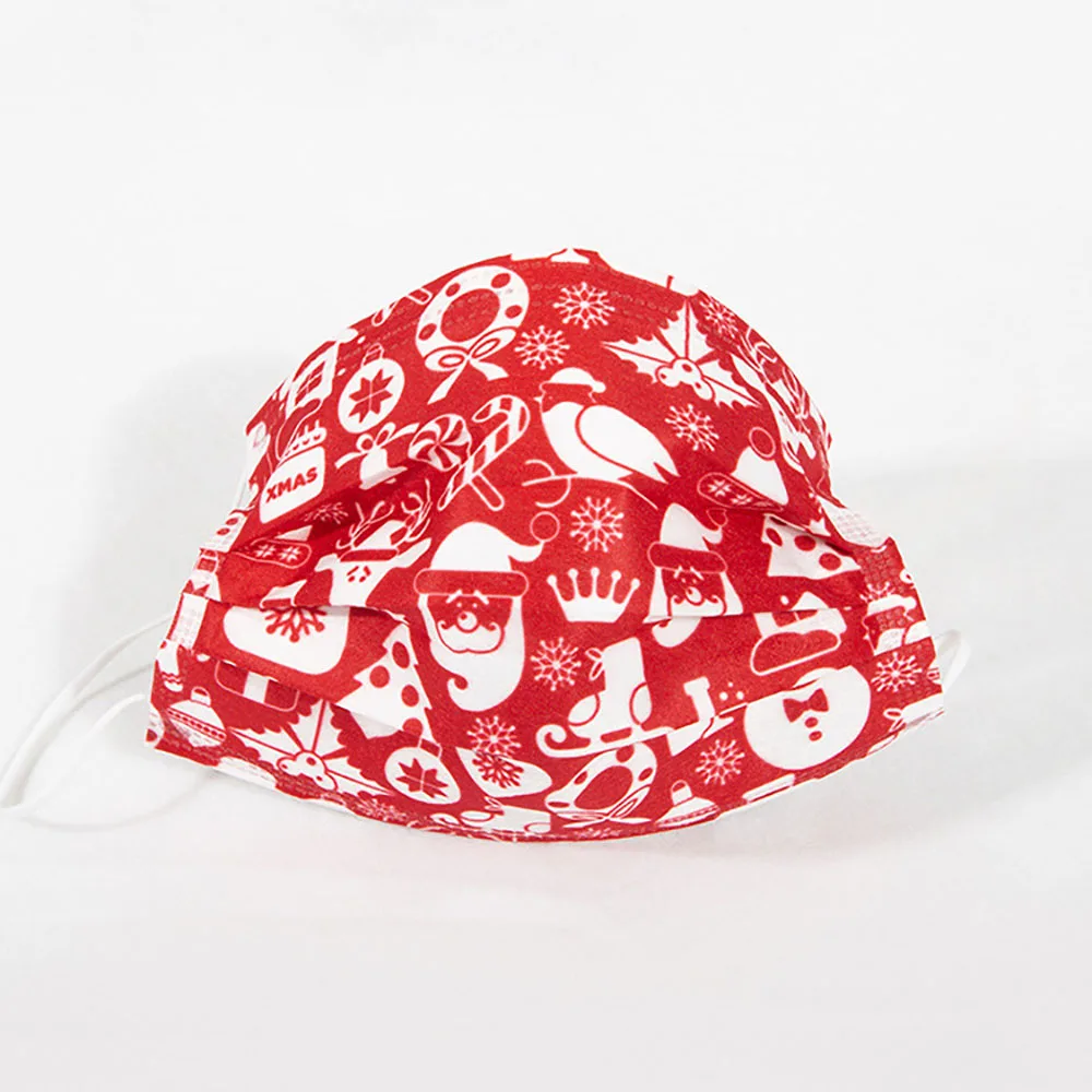 Рисунок 2 - одноразовые маски для лица с рождественским