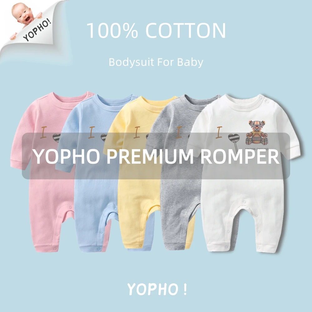 Комбинезон для новорожденных хлопковый с длинным рукавом девочка onesies | Мать и