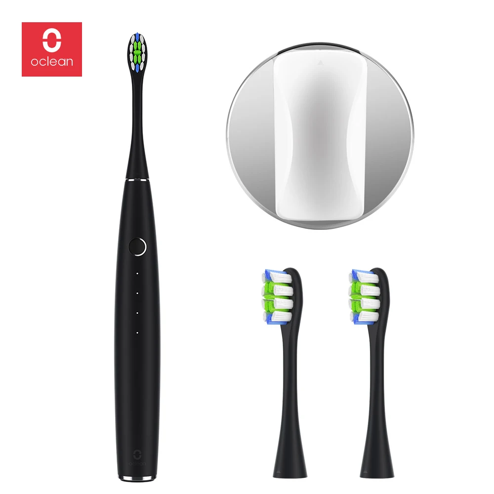 Oclean одна электрическая зубная щетка перезаряжаемая с управлением через приложение звуковая электрическая зубная щетка с 3 головкой щетки и настенным держателем
