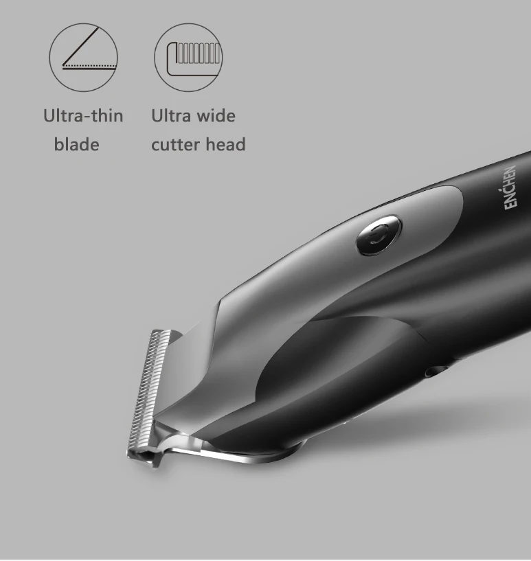 Электрическая машинка для стрижки волос XIAOMI Mijia ENCHEN Hummingbird, 10 Вт, usb зарядка, 110-220 В, триммер для волос с 3 гребнями для мужчин