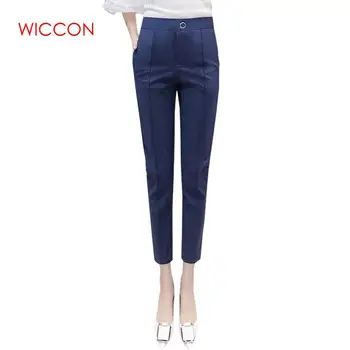 

WICCON Fashion Harem Pants Female High Waist Slim Ankle-Length Pants Casual OL Formal Suit Trousers Women Spring Summer Pants