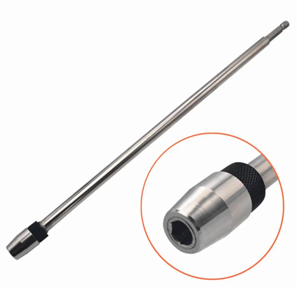 Hex Shank Quick Release Self-locking Connecting Rod Electric Drill Screwdriver Long Quick Adapter Rod Fast Drill Adapter 300mm