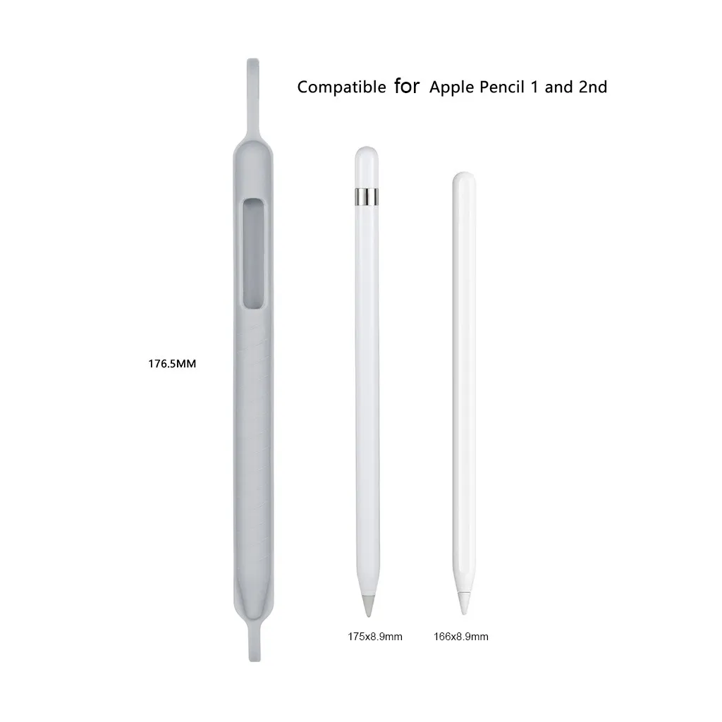 Для Apple Pencil 1th 2th(Gen) нескользящий Силиконовый защитный чехол, чехол для карандаша, чехол для планшета, стилус