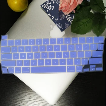 

Washable Silicone US Layout English Keyboard Cover Protector Skin For MacBook Pro 16 Inch 2019 Touch Bar and Touch ID A2141