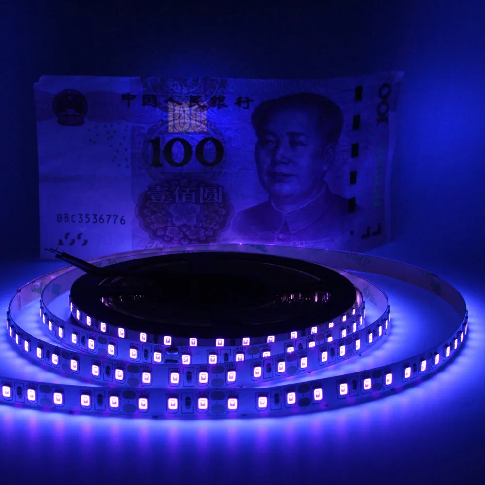 Tira LED UV De 5 Metros Luz Negra Púrpura (SMD 5050/2835) – Efectos Fluorescentes Para Fiestas Y Habitaciones