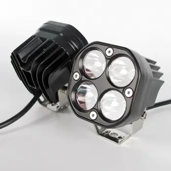

30 ° angle Working Light 12W LED Car Auto Auxiliary Lamp 6000K Waterproof