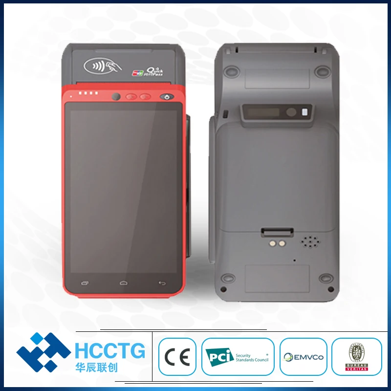 5 дюймовый сенсорный экран WIFI Bluetooth 4G GPRS POS машина умная ручная Android терминальная