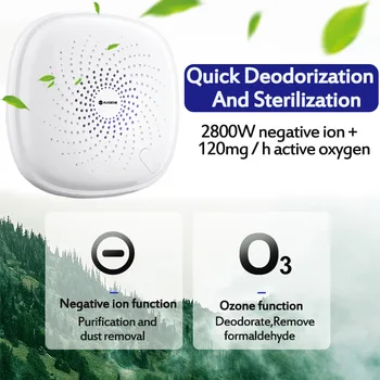 

AUGIENB AC110-240v Air Purifier Ozone Generator Ionizer Generator FILTER Purification Home Toilet Pet Deodorizer Air Ionizer