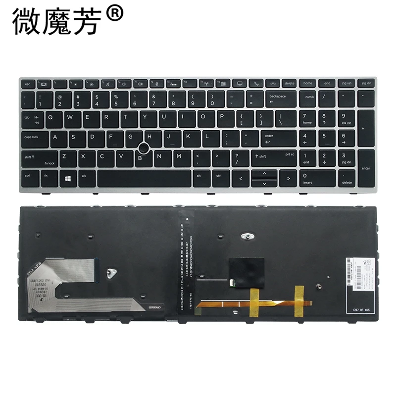 Новая клавиатура для ноутбука США hp 850 G5 855 755 750 US с подсветкой | Компьютеры и офис