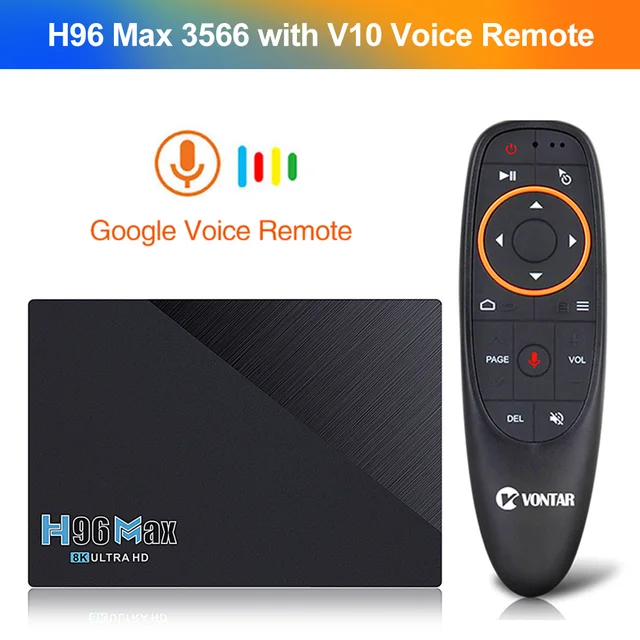  8GB 128GB H96 Max RK3566 Android TV Box RK3566 Quad Core  Android 11.0 2.4G/5G WiFi 1000M LAN BT4.0 USB3.0 Support 8K 25fps 4K 60fps  H.265 Set Top TV Box with i8
