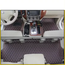 Lsrtw2017 кожаные автомобильные коврики для nissan patrol y61 1997-2010 2008 2009 2007 2006 2005 2004 2003 2002 2001 2000 ковры коврики