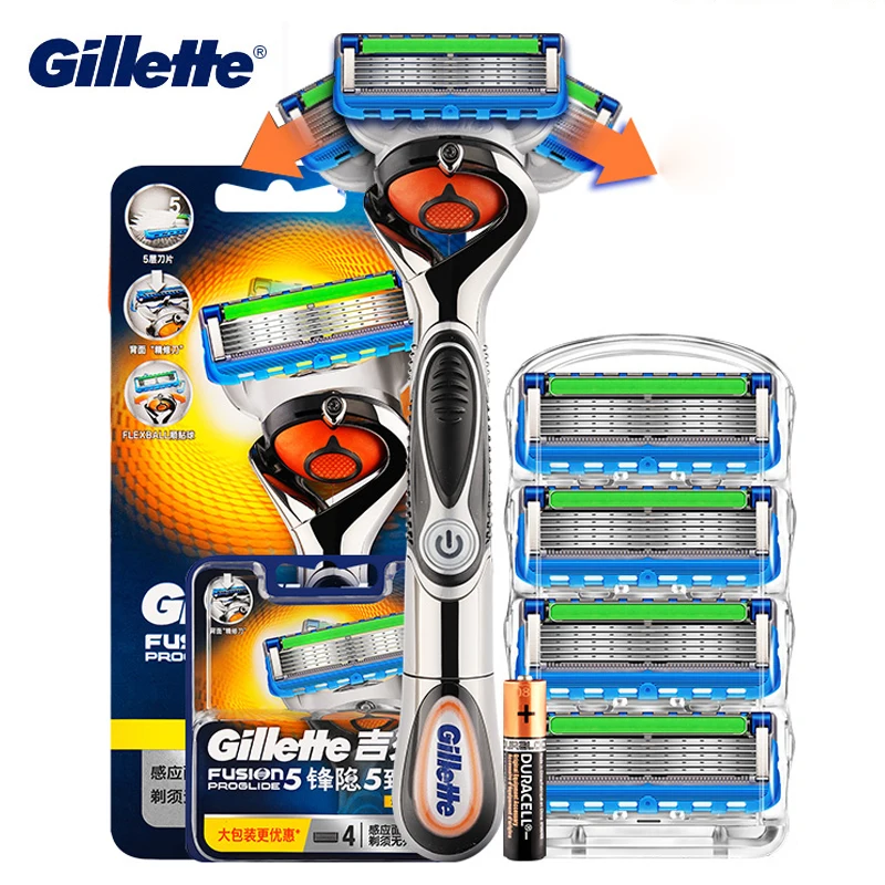 Mannen Elektrische Scheermesjes Gillette Fusion Power Flexball Scheerapparaat Trimmer Machine 5 Randen Repalcement Scheren Cassettes|Scheermes| - AliExpress