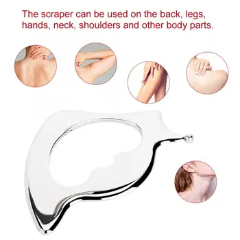 

Handheld Stainless Steel Pressure Release Body Massage Plate Board Guasha Therapy Tool Massage Relaxation
