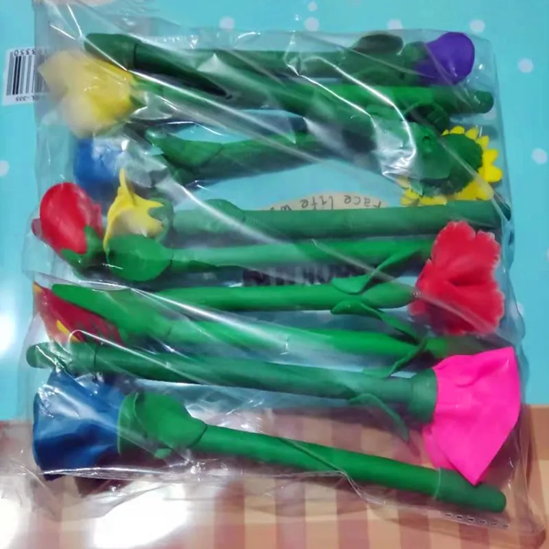 10 pcs/lot Creative handmade polymer clay pens ballpoint pen children gift kawaii stationery school Office supplies