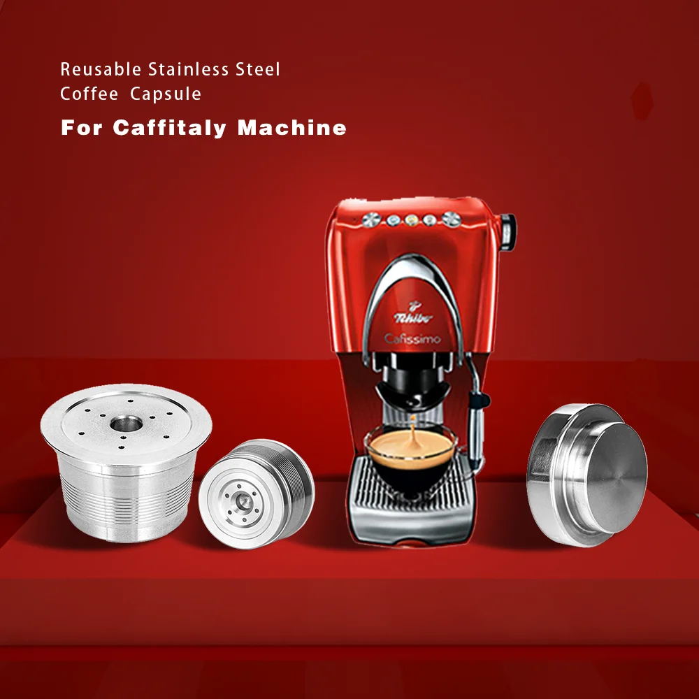 Refillable Coffee Filters For Caffitaly Tchibo Cafissimo Aldi Expressi Reusable Stainless Steel Cafeteira Coffee Pod Tamper Coffee Filters Aliexpress