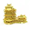 Metal Ocean Ancient Chinese Architecture 3D metal puzzle YueJiang Tower Diy Laser Cutting Assemble Model Jigsaw Toys for adult ► Photo 3/6